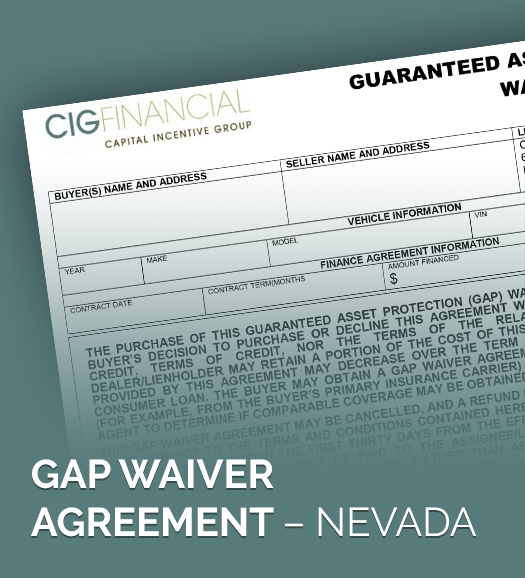 Gap Waiver Agreement – Nevada